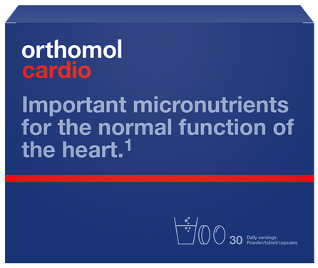 ORTHOMOL Cardio milteliai, tabletės, kapsulės, 30 vnt.
