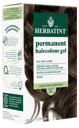 HERBATINT 5C Light Ash Chestnut plaukų dažai, 170 ml