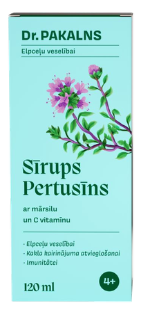 DR. PAKALNS Pertusin sirupas, 120 ml