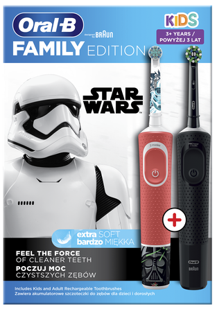 ORAL-B Star Wars KIDS elektrinių dantų šepetėlių rinkinys, 1 vnt.