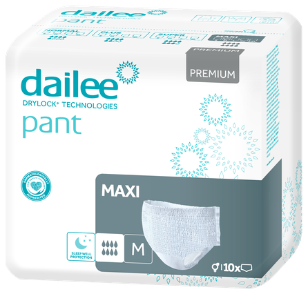 DAILEE Premium Maxi M sauskelnės-kelnaitės, 10 vnt.