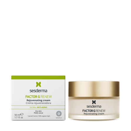 SESDERMA Factor G Renew Rejuvenating, mišriai ir riebiai odai kremas, 50 ml