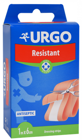 URGO  Resistant 1 m x 6 cm tvarstis, 1 vnt.