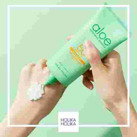 HOLIKA HOLIKA Aloe Soothing Essence Waterproof SPF 50+ apsauginis kremas nuo saulės, 70 ml