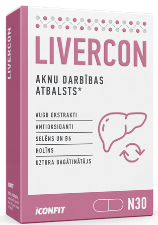 ICONFIT Blister Livercon kapsulės, 30 vnt.