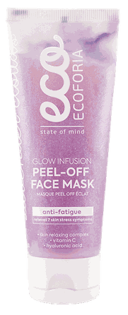 ECOFORIA Lavender Clouds Glow veido kaukė, 75 ml