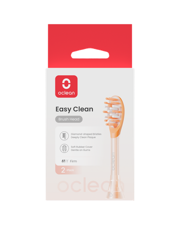 OCLEAN Ease P1 K2 Orange elektrinių dantų šepetėlių galvutės, 2 vnt.