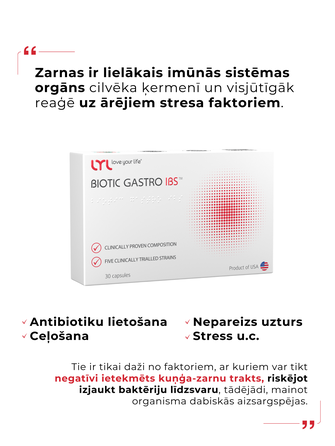 LYL BIOTIC GASTRO IBS kapsulės, 30 vnt.