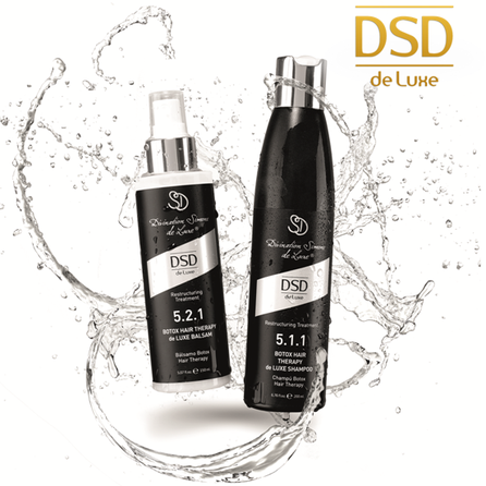 DSD DE LUXE Botox 5.1.1 sausiems, lūžinėjantiems plaukams šampūnas, 200 ml