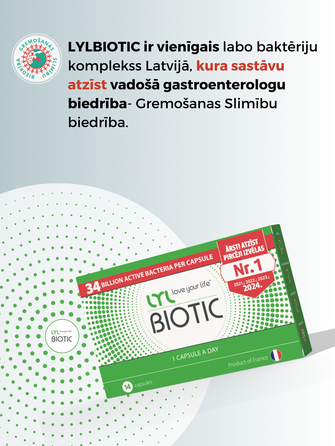 LYL BIOTIC kapsulės, 14 vnt.