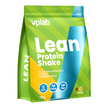 VPLAB Lean Fitness proteino kokteilis, sausainių skonio,  milteliai, 750 g