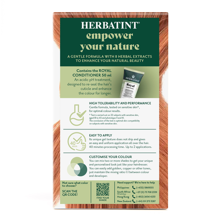 HERBATINT 8R Light Copper Blonde plaukų dažai, 170 ml