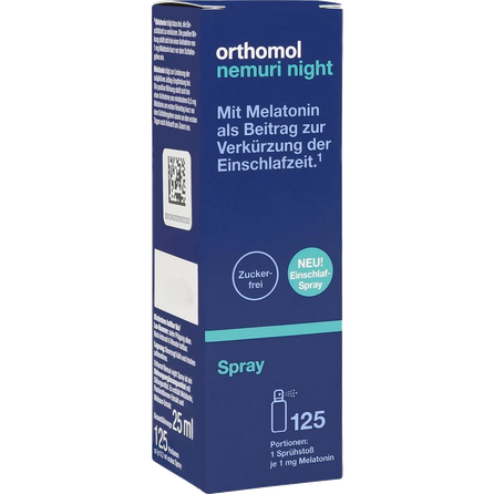 ORTHOMOL Nemuri Night Spray 125 doses purškalas, 25 ml