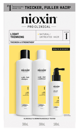 NIOXIN System 1 Kit Light Thinning rinkinys, 1 vnt.