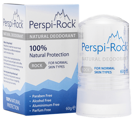 PERSPI PERSPI-ROCK DEZODORANTAS NUO PRAKAITAVIMO (NATŪRALUS DRUSKOS KRISTALAS) dezodorantas, 60 g