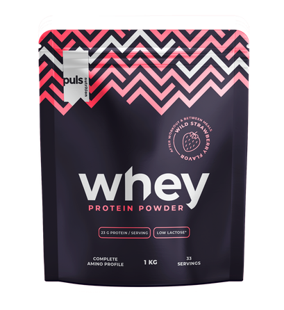 PULS NUTRITION braškių skonio milteliai, 1000 g