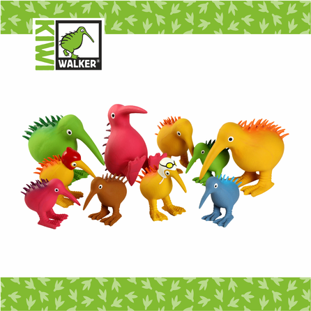 KIWI WALKER švilpiantis, latekso, M žaislas, 1 vnt.
