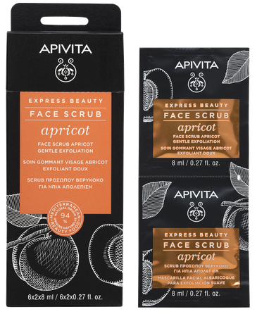 APIVITA Express Beauty With Apricot (8 ml) šveitiklis, 2 vnt.