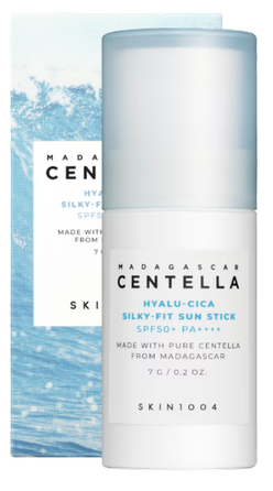 SKIN1004 Madagascar Centella Hyalu-Cica Silky-Fit Sun Stick apsauginis kremas nuo saulės, 7 g