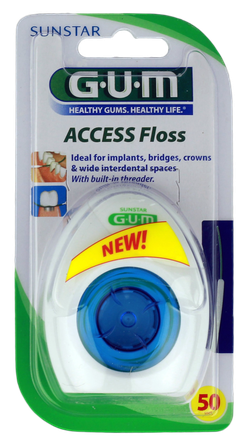 GUM GUM Access Floss 50  dantų siūlas, 1 vnt.