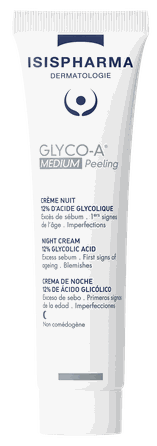 ISISPHARMA  Glyco-A MEDIUM Peeling 12 % šveičiantis naktinis šveitiklis, 30 ml