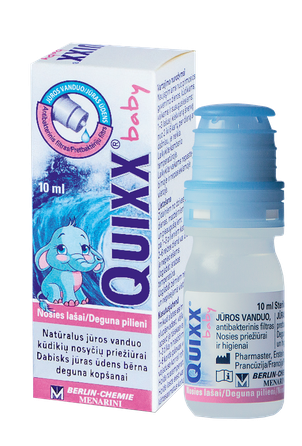 QUIXX  kūdikiams ir vaikams nosies lašai, 10 ml