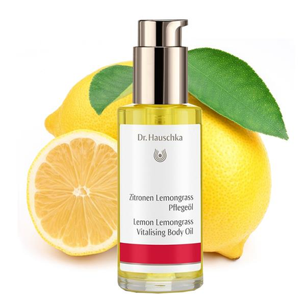 DR.HAUSCHKA Lemon Lemongrass Vitalizing kūno aliejus, 75 ml