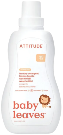 ATTITUDE Pear Nectar vaikų drabužiams skalbti skalbimo skystis, 1050 ml