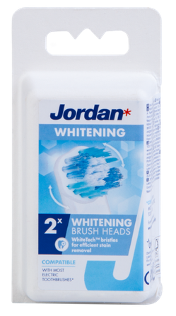 JORDAN Whitening elektrinių dantų šepetėlių galvutės, 2 vnt.