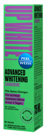 PERLWEISS Up White Advanced Whitening dantų pasta, 75 ml