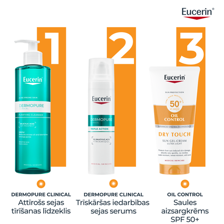EUCERIN Sun Oil Control Dry Touch SPF 50+  gelis-kremas, 200 ml