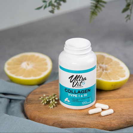 VPLAB  kolageno peptidai su vitaminu C, kolagenas, 120 vnt.