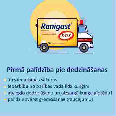 RANIGAST    SOS virškinimo sistemai kramtomosios tabletės, 24 vnt.
