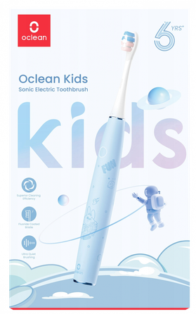 OCLEAN Electric Kids Blue elektrinis dantų šepetėlis, 1 vnt.