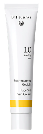 DR. HAUSCHKA švelniai apsaugai SPF 10 apsauginis kremas nuo saulės, 40 ml