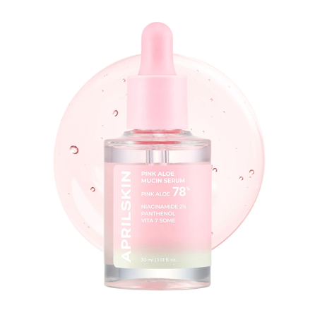 APRILSKIN Pink Aloe Mucin, intensyviai drėkinantis serumas, 30 ml