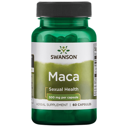 SWANSON MACA 2000 ekstraktas, fizinės ir protinės ištvermės palaikymui, kapsulės, 60 vnt.