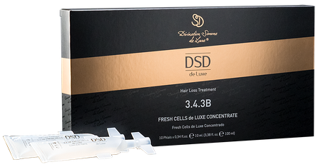 DSD DE LUXE 3.4.3B Fresh Cells intensyviam plaukų slinkimo mažinimui, ampulės, 10 vnt.