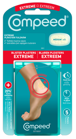 COMPEED  EXTREME pleistrai nuo pūslių, 5 vnt.