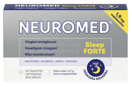 NEUROMED Sleep Forte, 30 vnt.