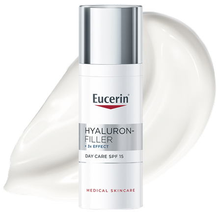 EUCERIN Hyaluron-Filler nuo raukšlių normaliai ir mišriai odai dieninis veido kremas, 50 ml