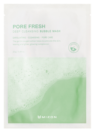MIZON Pore Fresh Deep Cleansing Bubble veido kaukė, 25 g