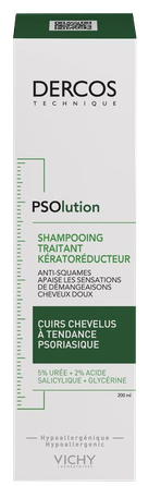 VICHY Psoriasis Prone Scalp. Ps Olution - Kerato-Reducing Treating šampūnas, 200 ml