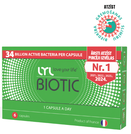 LYL BIOTIC kapsulės, 6 vnt.