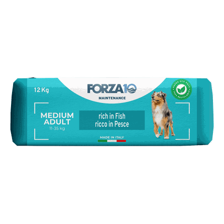 FORZA10 Maintenance Medium Adult, su žuvimi, šunims sausas pašaras, 12 kg