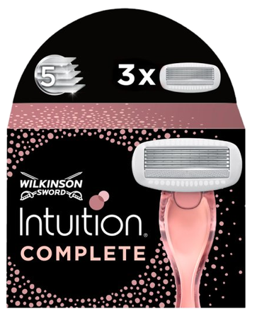 WILKINSON SWORD Intuition Complete skustuvų galvutės, 3 vnt.