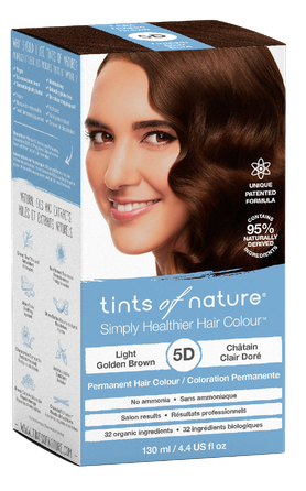 TINTS OF NATURE T5D Light Golden Brown plaukų dažai, 130 ml