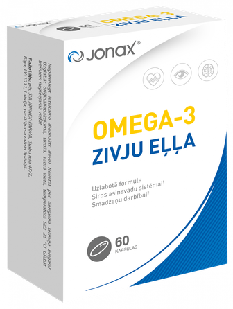 JONAX OMEGA-3 kapsulės, 60 vnt.