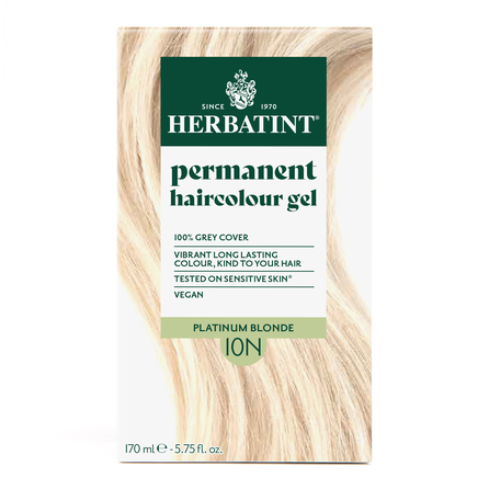 HERBATINT 10N Platinum Blonde plaukų dažai, 170 ml
