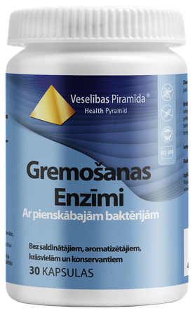 VESELĪBAS PIRAMĪDA Virškinimo sistemai kapsulės, 30 vnt.